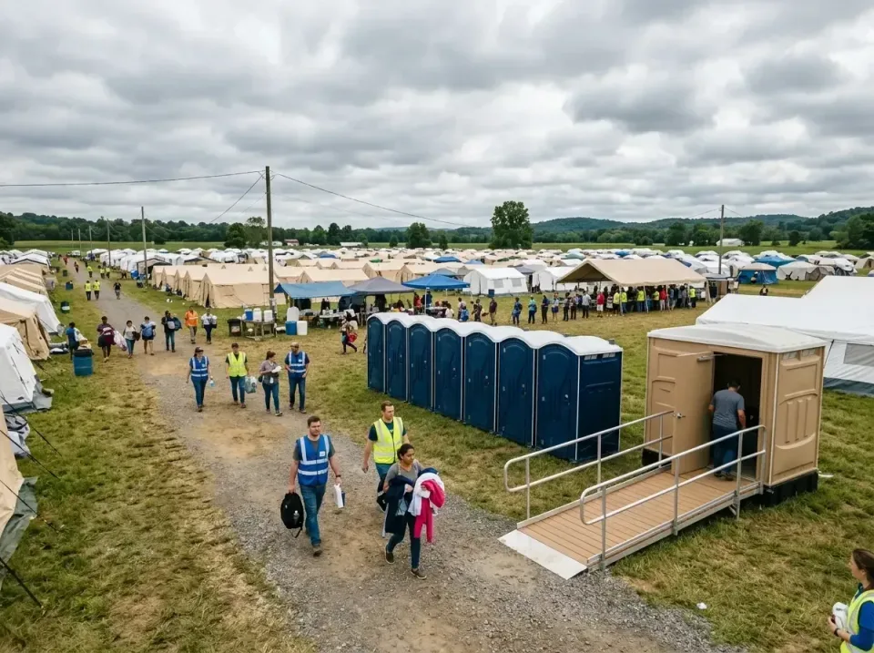 disaster-relief-camp-restrooms-010 — frequently asked questions, Dumpster & Portable Bathrooms Rental in Owings, MD